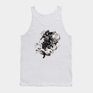 ronnin black and withe Tank Top